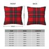 Christmas Royal Stewart Tartan Plaid Pillowcase Soft Fabric Cushion Cover Decor Pillow Case Cover Home Square 18''