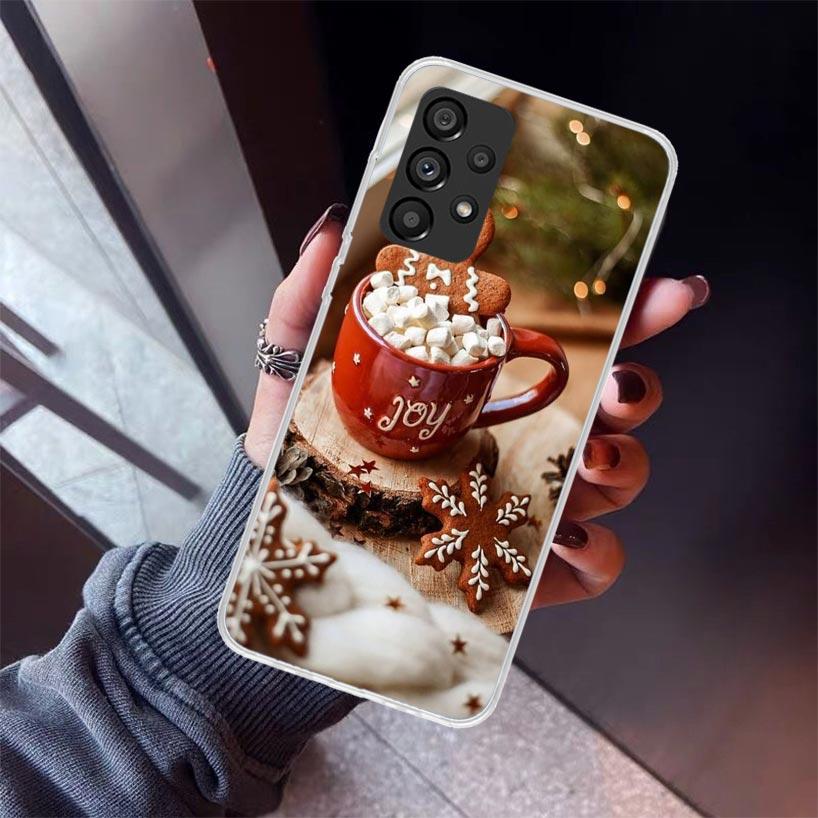 Winter Coffee Christmas Phone Case For Samsung Galaxy A17 A16 A15 A14 A13 A57 A56 A55 A54 A53 A37 A36 A35 A34 A33 A26 A25 A24 A2