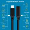 USB C 3.2  Extension Cable 100W PD 5A Type C Extension Cable 4K @60Hz 10Gbps Thunderbolt 3 For Xiaomi Huawei Switch 0.5M 1M 2M