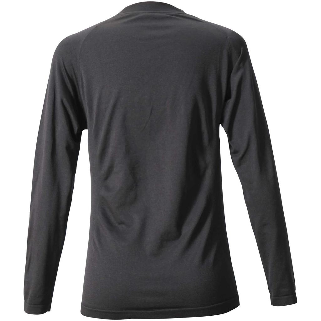 North Peak Long Sleeve Inner Shirt for Kids and Hollow Fiber NP-8084 Black, 120cm, Juniors, Warm, Absorbent, Quick-Drying,