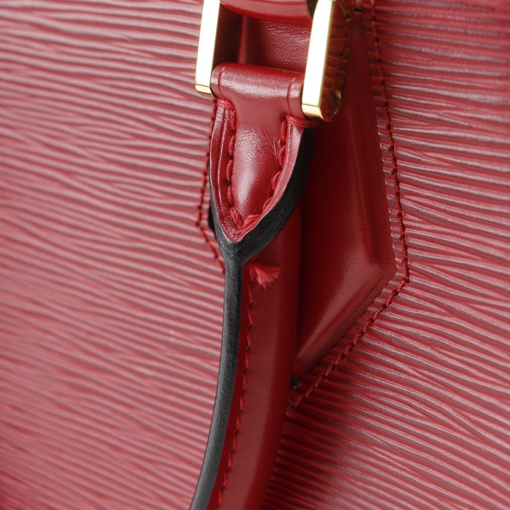 LOUIS VUITTON Sablon Handbag M52047 Red Epi Leather Women Used