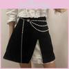 Einfache zweilagige Perlen-Hüftkette für Damen Trendiges Kleid Dekoration Accessoire