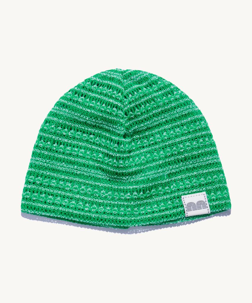 NOT NEW Nn Label Stripe Beanie Green