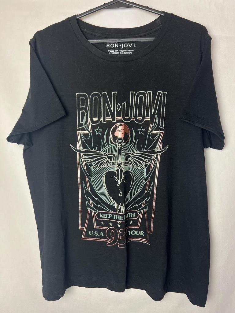 Vintage Bon Jovi T-Shirt 90s Tour | Keep the Faith 1993 USA Concert Tee | Retro Rock Band Graphic Shirt | Unisex Music Fan Gift Y2K