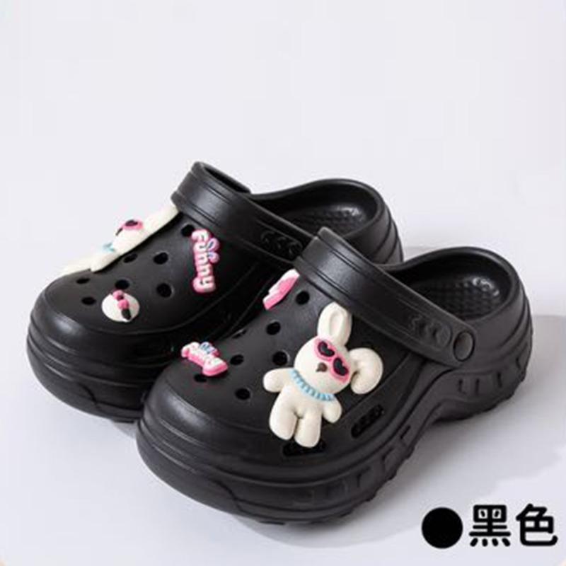 New hole shoes women's indoor and outdoor stepping on shit feeling comfortable and breathable eva slippers thick-soled slippers wholesale