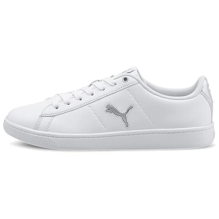 (WMNS) PUMA Vikky V2 Cat Metallic Shoes White Women s 375913-01 EU 35.5