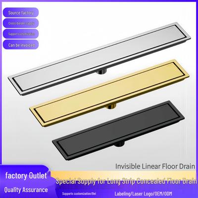 304 Stainless Steel Anti-odor Concealed Rectangular Bathroom Floor Drain