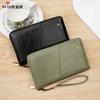 RFID Passport Holder PU Leather Travel Wallet Card Holder Zipper Organizer Wristlet Travel Document Wallet