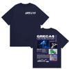 Rapper Grecas Tour 2026 Album Merch Tshirts Men Clothing Fashion Oversized Tshirt Casual Hot Sale Short Sleeve Tees Streetwear