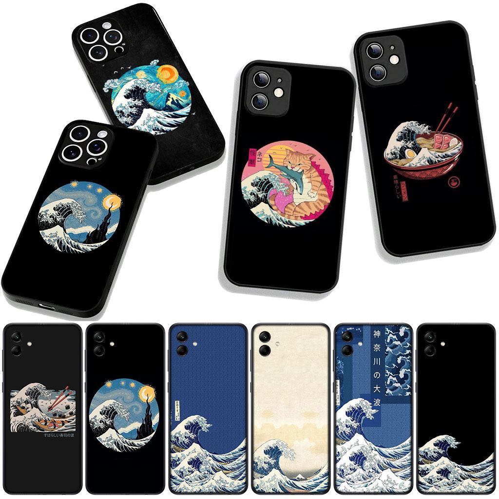 Cover for Apple iPhone 17 16 11 Pro XS Max XR 6 7 8 Plus 16E SE 2020 Air 5 SE2 Phone Case The Great Wave of Kanagawa ocean