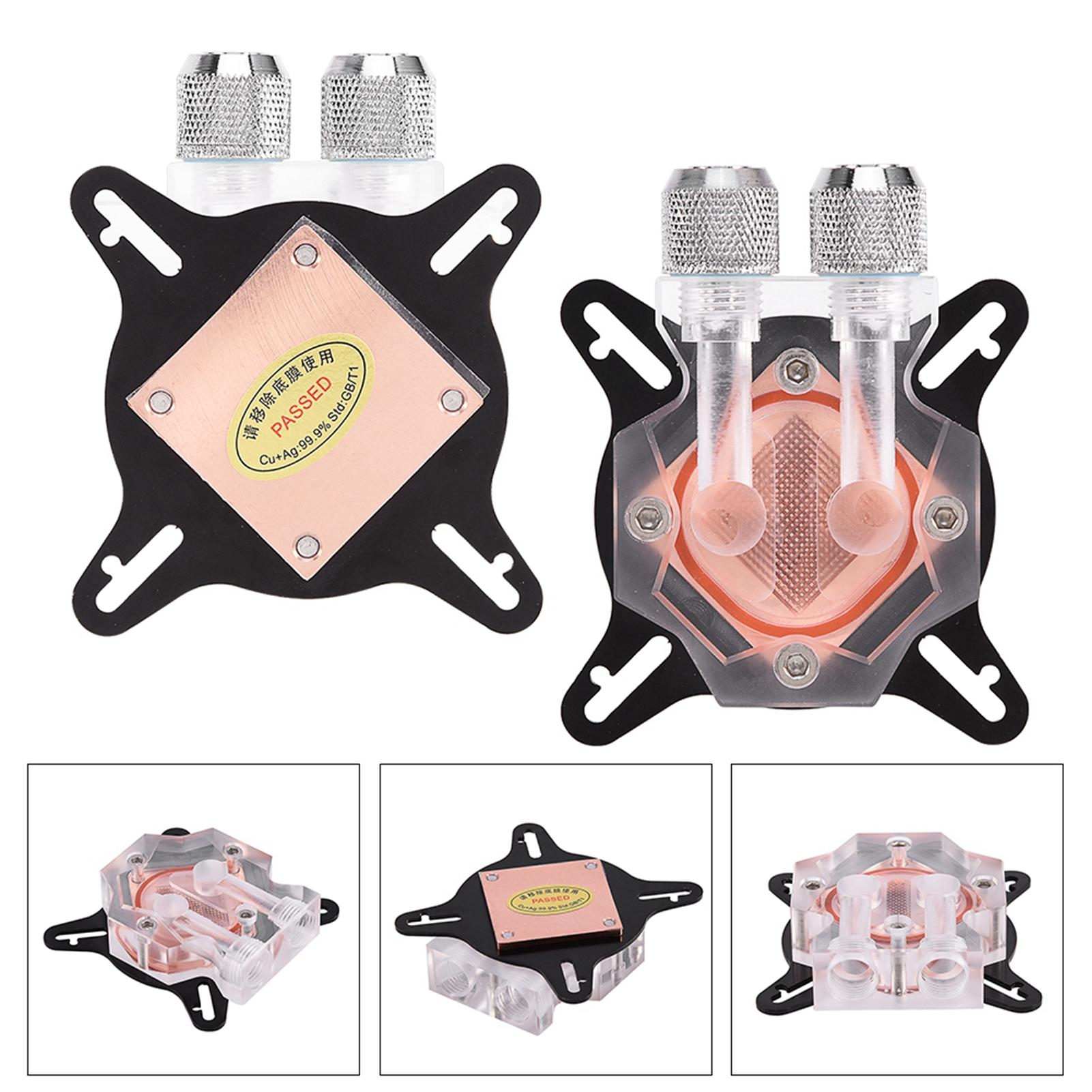 

Computer PC GPU Universal Water Cooling Block Waterblock Liquid Cooler 40MM Copper Base