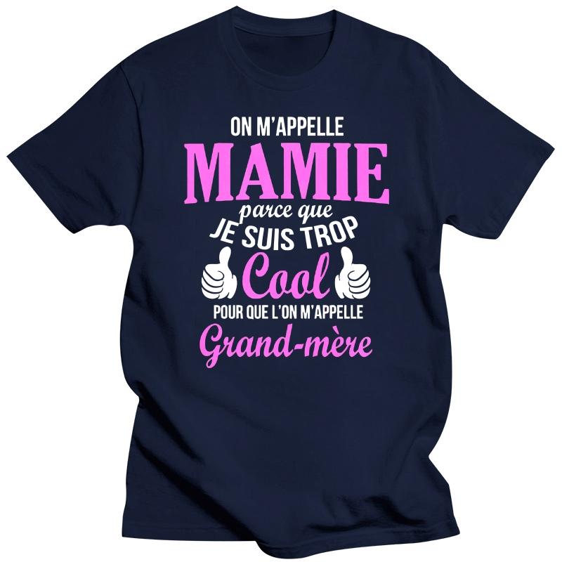 

Summer T Shirt for Unisex Humor Tshirt Unisex T Shirt JE SUIS UNE COOL MAMIE Women TShirt Male Fashion Casual Short Sleeve Black Top 4XL