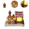 Lighted up Christmas Village House Home Livingroom LED Light Snow Village