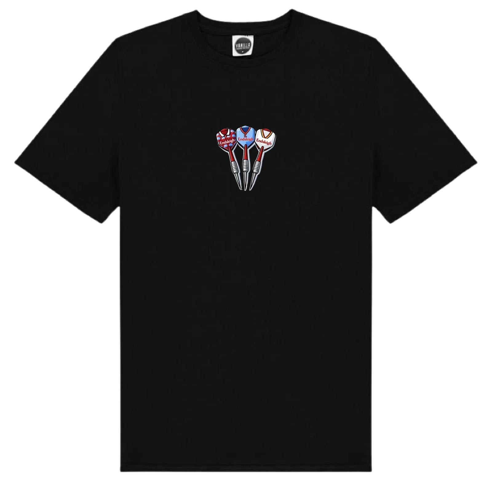 Burnley FC Darts Shirts Of The Past Premium Cotton Unisex Adult T-Shirt 3XL