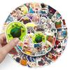 50 Maze Meal Japanese Anime Stickers - Waterproof Decorative Stickers for Thermos Cups, Notebooks, and More