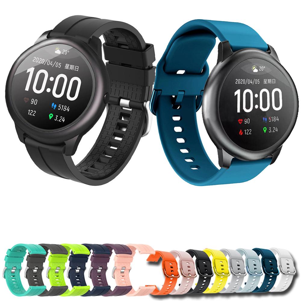 Dla Xiaomi haylou solar ls05 Sportowy Silikonowy 22mm Pasek do Zegarka PasekSmart Opaska Bransoletka Pasek Dla Haylou RT LS05S