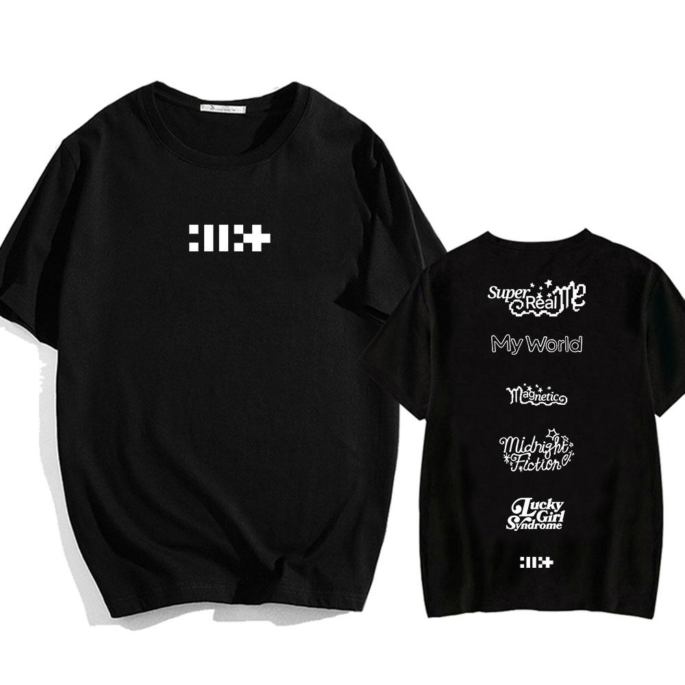 

ILLIT Girl Band T-shirt Korean Fashion Summer Women/Men Tee-shirt Cotton Short Sleeve Casual Tshirts Graphic Printing Tees M