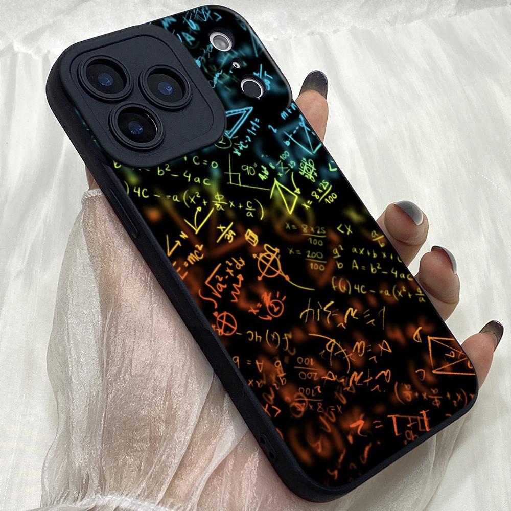 M280 Black Art Creative Brain Mathematicians Angel Eyes Soft Phone Cases for iPhone Samsung Xiaomi Rdemi Huawei Honor Infinix Realme OPPO All Model