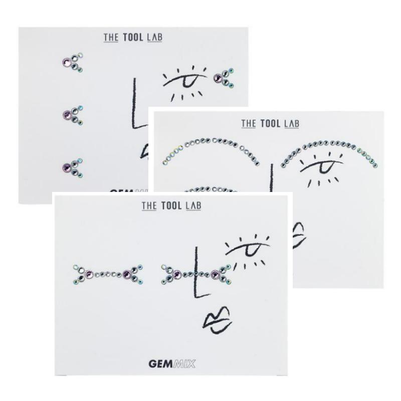 

The Tool Lab Gem Mix (Face Crystal Sticker 3-Piece Set)