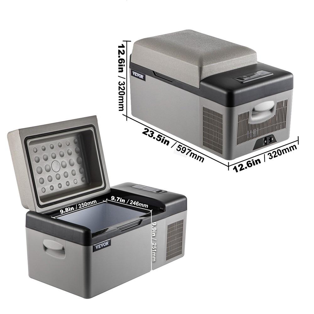 Compressor Refrigerator Box - 20 Liters - Small Refrigerator - Bicycle/Car Camping - APP - 12V/230V