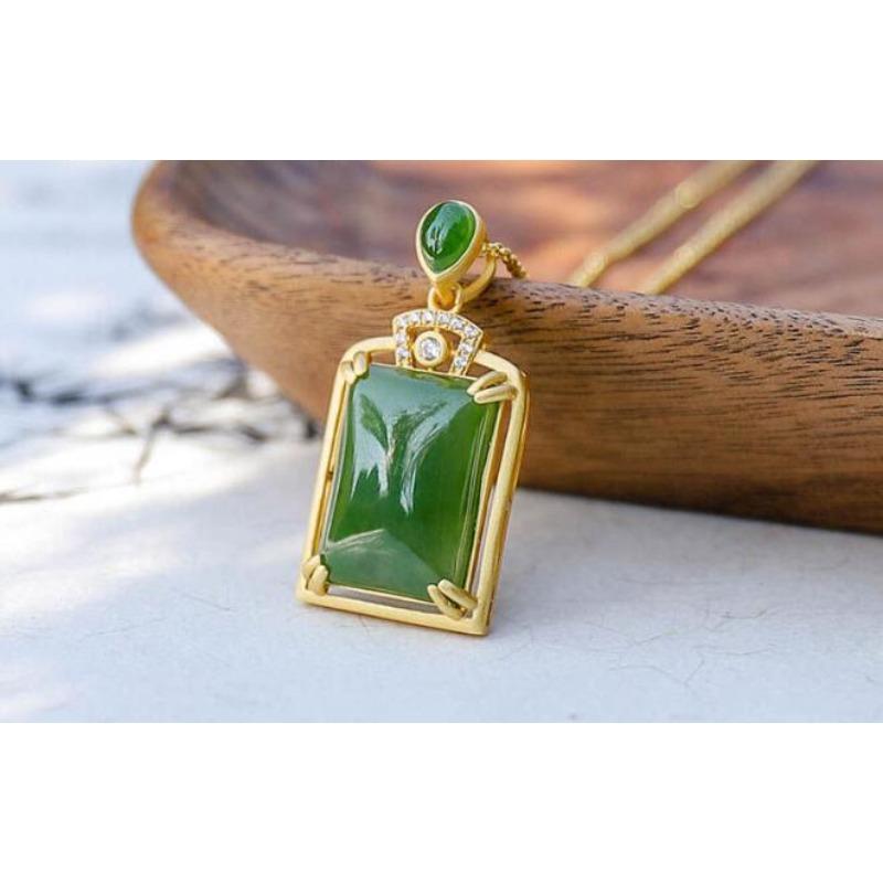 

1шт нефритовый кулон на ключицу цепочка ожерелье ювелирные изделия