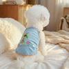 Embroidery Print Summer Pet Vest Lightweight Sun Protection Cat Thin Clothes Comfort Fit Breathable Pet Suspender Vest