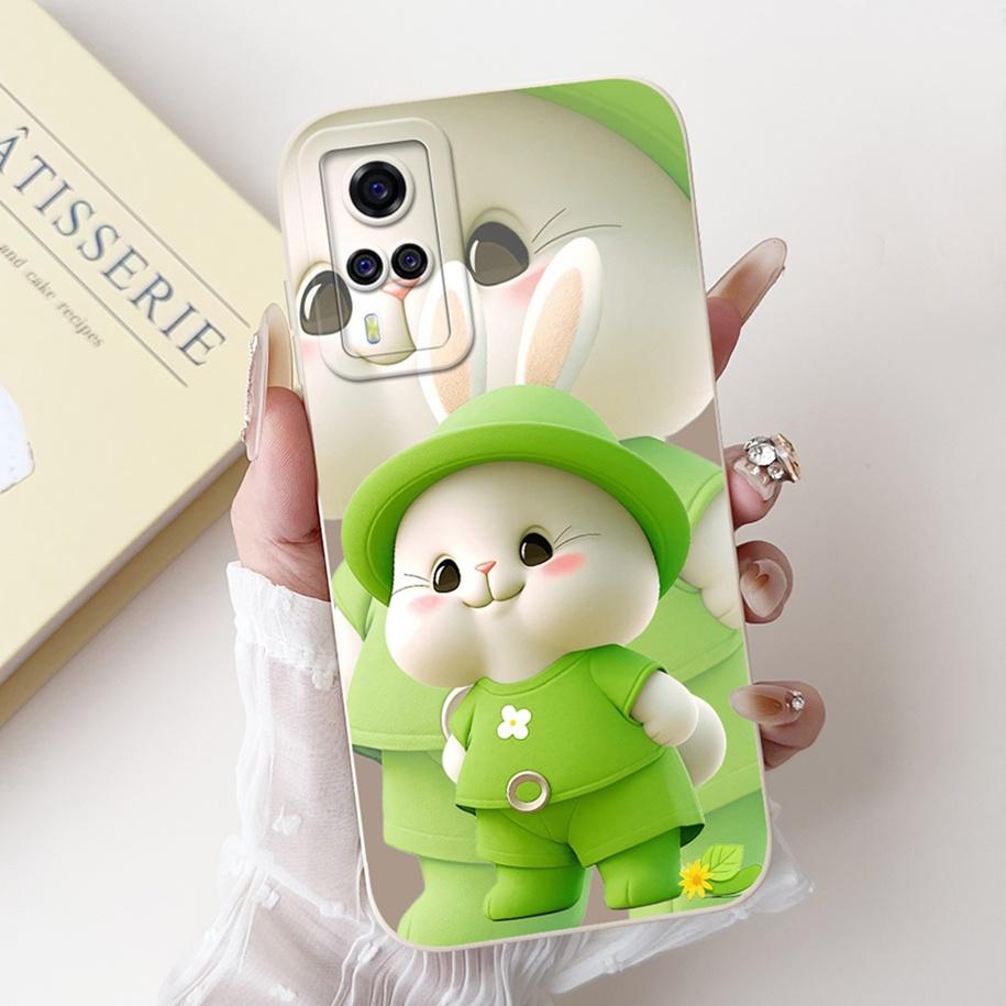 For Vivo Y51 2021 Case V2030 Cover Cute Fashion Space Cartoon Soft Silicone Matte Funda For Vivo Y31 2021 Y51A Y51s Y53s 4G Capa