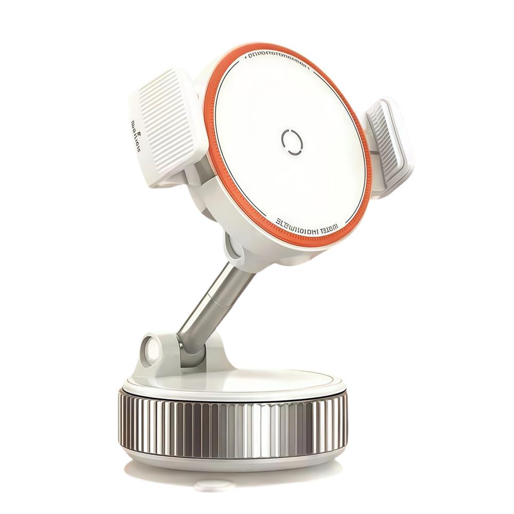 Magnetic Phone Holder Car Mount Telescopic Clip 360° Rotation Vacuum Suction Cup Strong Magnet Foldable for iPhone17 16 15Promax 6