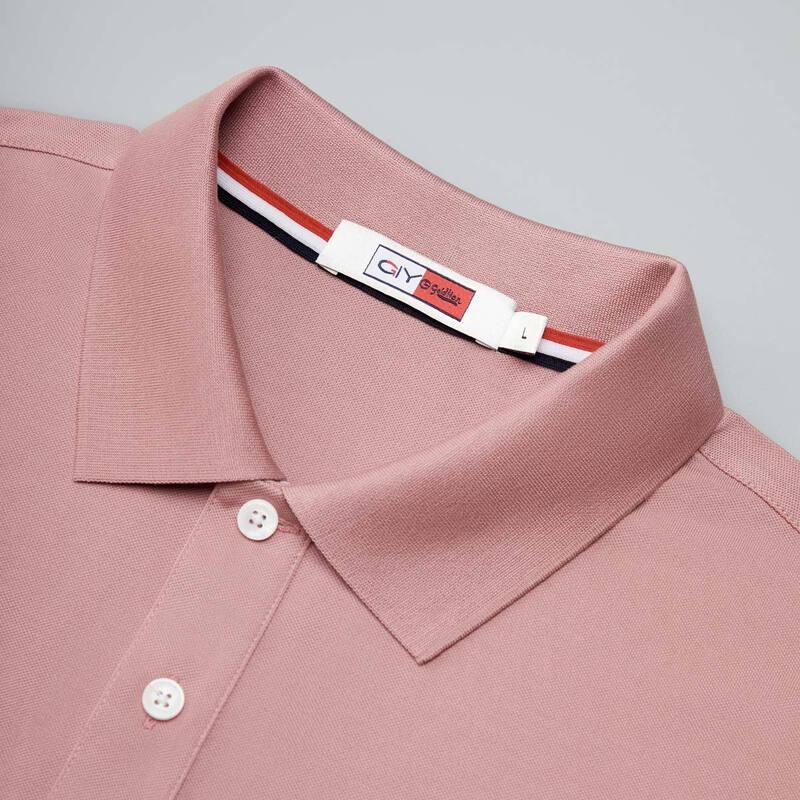 Goldlion Men's Short Sleeve Mulberry Silk Blend Polo Shirt