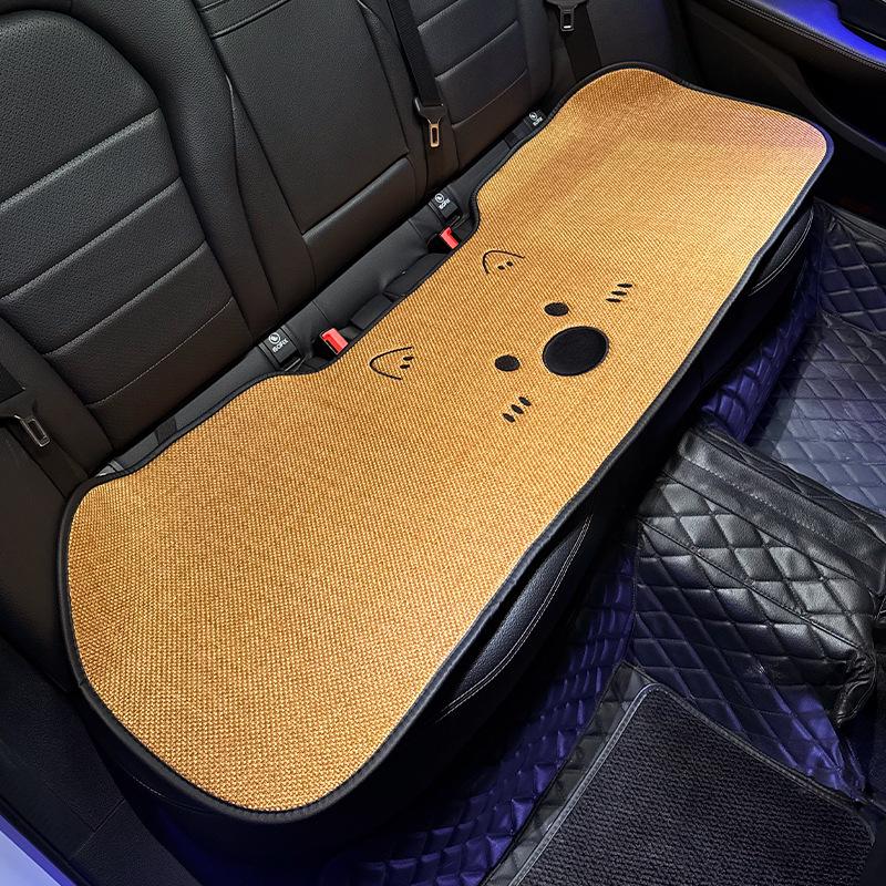 Cuscino per Sedile Auto in Lino - Design Universale Cane Carino per Donne, Tappetino Rinfrescante per Geely Xingyuan, Uso in Tutte le Stagioni