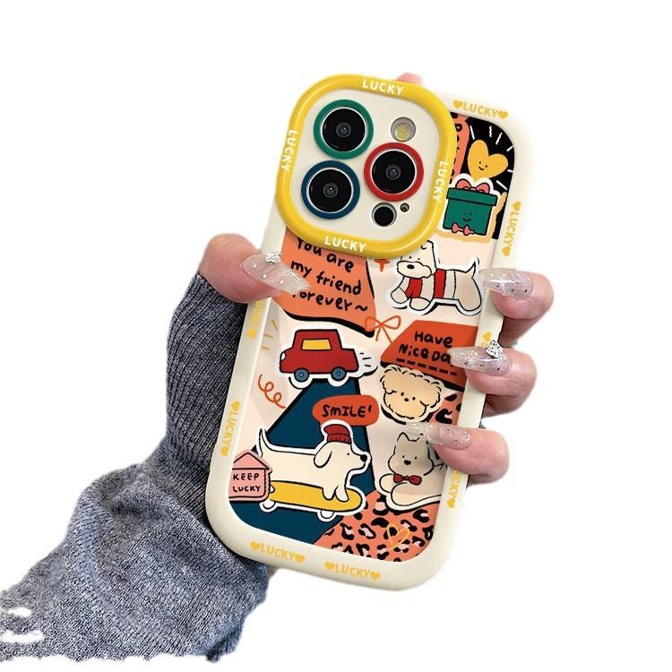 

Скейтборд Собака Подходит для Apple 16pm Puff Shell Iphone1514 Creative 13 Cartoon 12 Anti-fall 11 Women iPhone 11 Pro Max