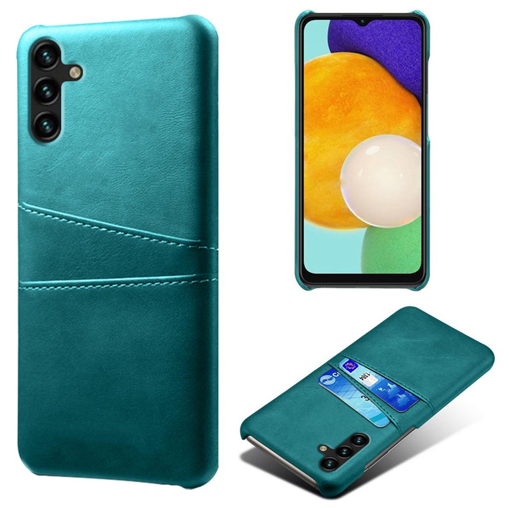 Phone Cover with Dual Card Slots For Samsung Galaxy A54 5G,Drop-proof PU Leather Coated Hard PC Scratch-resistant Phone Case