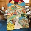 Artist M-Marina E-Ester C-Castaldo Throw Flannel Cozy Print Blanket, Portable, Durable Machine Washable cute Cool
