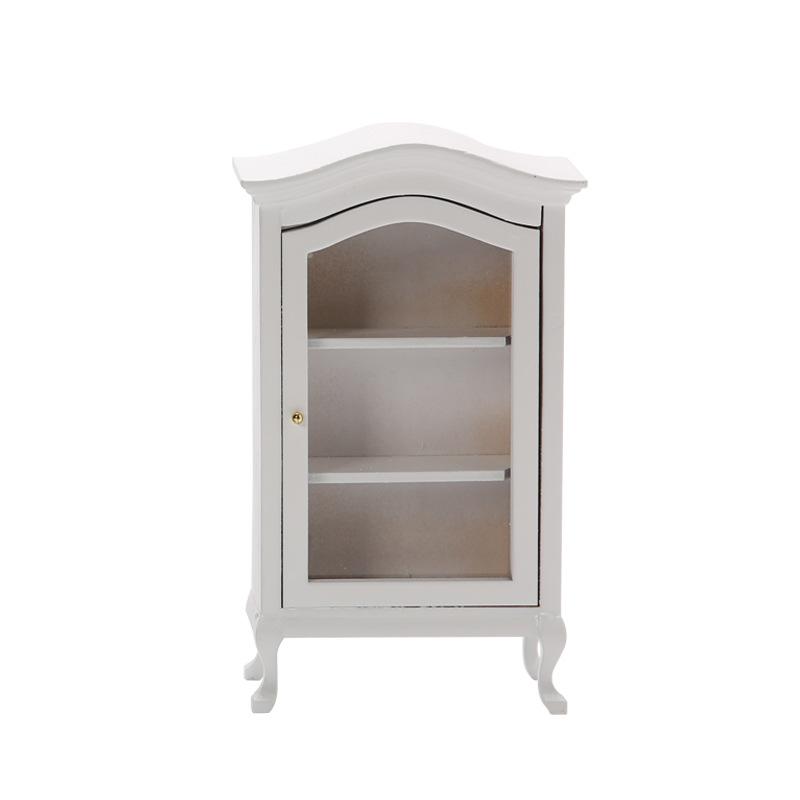 1:12 Dollhouse Cupboard Display Shelf Miniature Furniture Wine Cabinet DIY Toys Bookcase Display Shelf