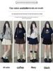 Women's 2025 A-line White Mini Pleated Skirt - Slimming Woolen JK Style for Autumn/Winter