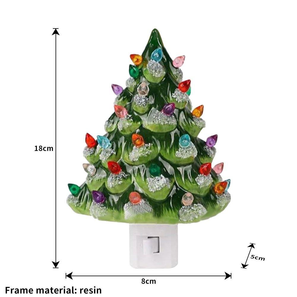 Colorful Bedside Lamp with ON/Off Switch Festival Lamp Fahion Christmas Tree Night Light