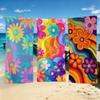 Beautiful Colorful Flowers Towel For Outdoor Camping Beach Towel Super Absorbent Quick-Drying Summer Towel