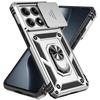 Armor Shockproof Case for Xiaomi 14T Car Magnetic Ring Stand Rotating Slide Camera Lens Military Grade Cover for Xiaomi 14T Pro