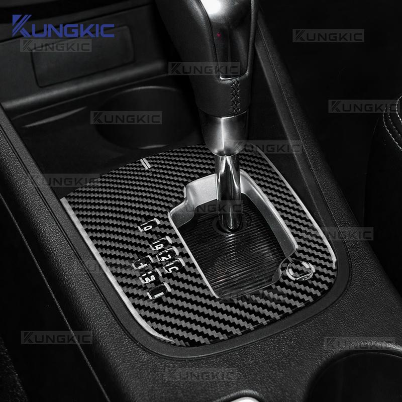 Real Soft Carbon Fiber For Renault Fluence 2009 2010 2011 2012 2013 2014 LHD Automatic Car Gear Shift Panel Trim Panel Sticker