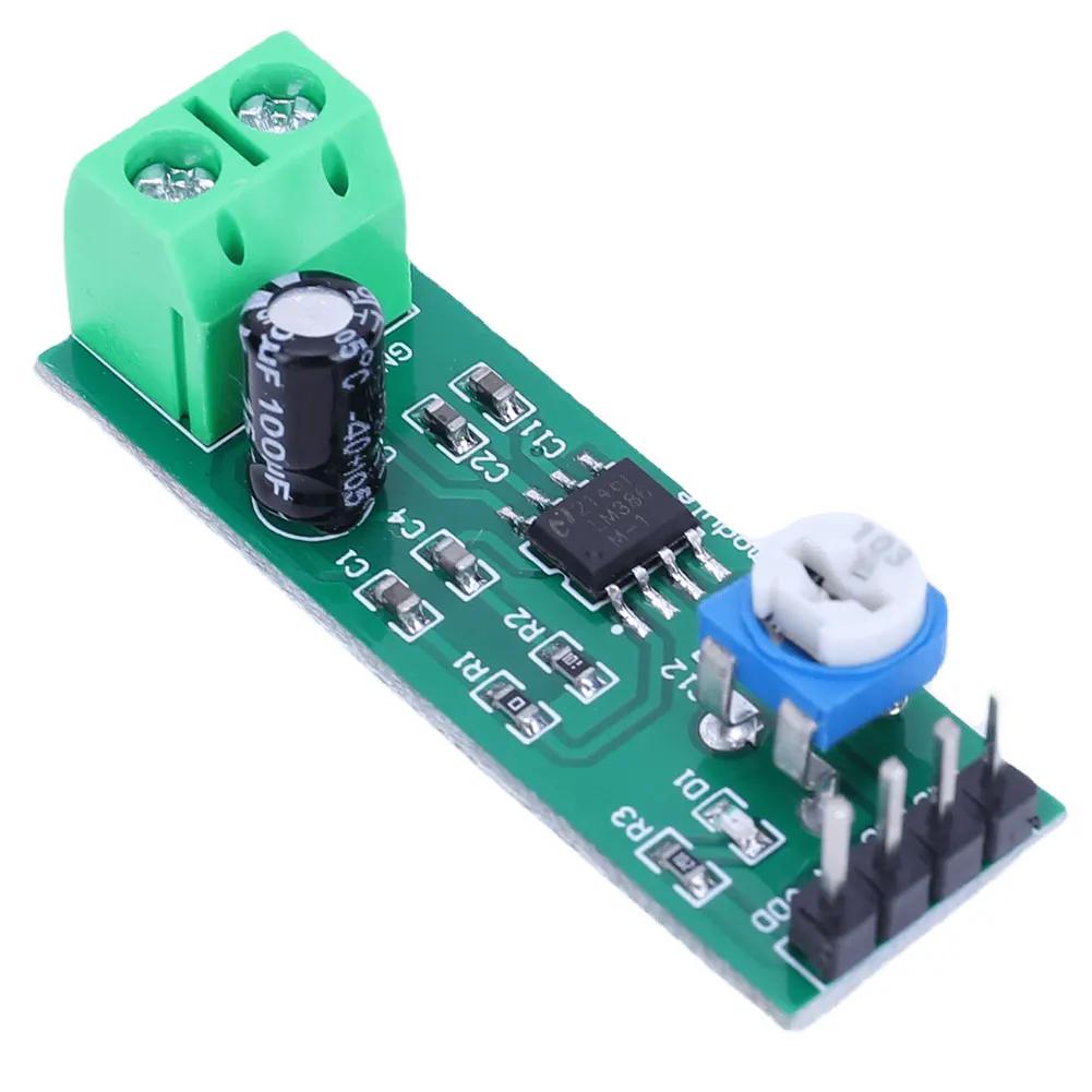 1-20PCS LM386 Digital Mono Amplifier Module 200 Times Gain Mono Voice Amplifier Module 5V-12V Input 10K Adjustable Board
