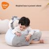 Cartoon Infant Soft Learning Chair - Portable Silicone Anti-Fall Seat & Plush Toy