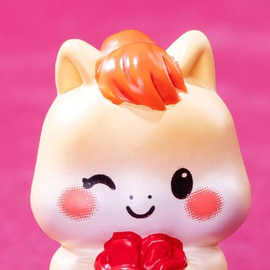 4Pcs Mini Cartoon Horse Figurine Bring Good Luck Fortune Miniature Pony Statue Resin Animal Sculpture Home Office Microlandscape Decoration Ornament