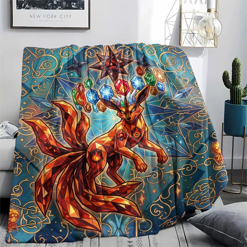 Naruto Print Flannel Blanket, Ultra Soft High Quality All Seasons Warm Throw, Home Decor Cozy Blanket, Perfect Christmas Gift