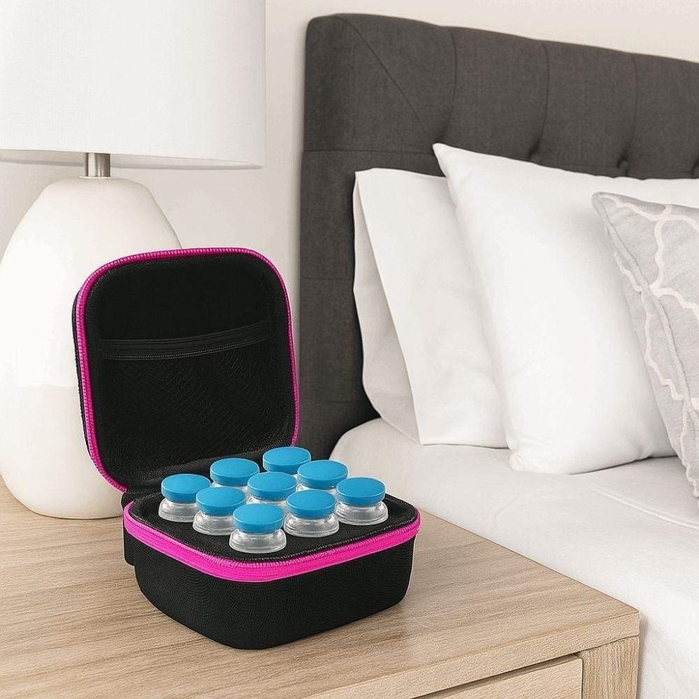 Wear-resistant EVA Insulin Organizer 10ML 9 Vials Storage Case Insulin Vial Protector Travel Use