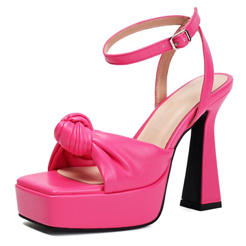 Sandale Sexy cu Platformă pentru Femei, Tocuri Înalte de Lux, Aurii, Argintii, Roz, Albe, Pantofi de Vară pentru Femei, Curea pe Gleznă, Pantofi de Nuntă pentru Doamne