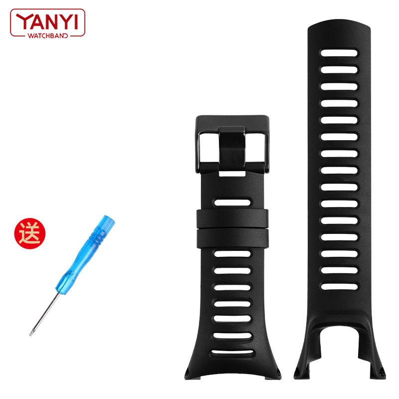 

Резиновый ремешок для часов для ремешка часов Suunto Ambit 1/2/2S/2R/3 Sport/3 Run/3 PEAK Сменные браслеты Гибкий ремешок