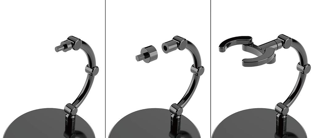 GOOD SMILE COMPANY THE Simple Stand mini x4 BLACK small and deformed Plastic base [For figures]