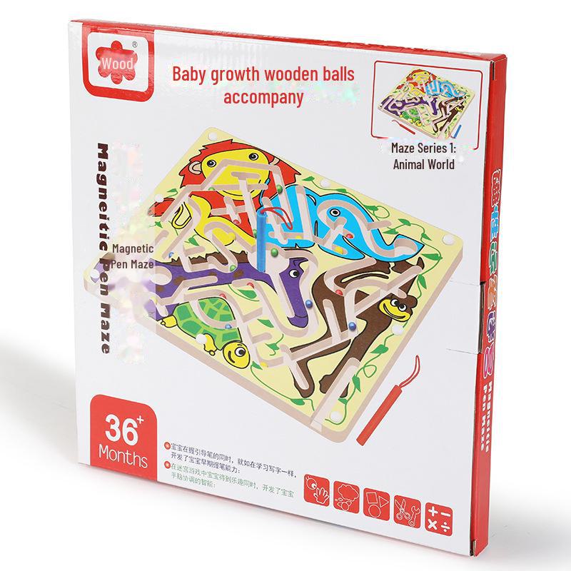 

Магнитная ручка-лабиринт: Круглая развивающая игрушка для развития интеллекта у детей