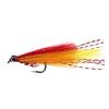 Bimoo 4PCS #6 Orange & Red Streamer Fly Minnow Bait Fish Artificial Trout Fly Fishing Lure