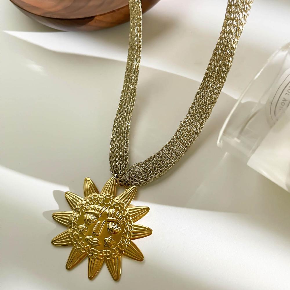 

chic Geometric Woven Necklace Bohemian Style Shell Clavicle Chain Short adjustable Choker Necklace